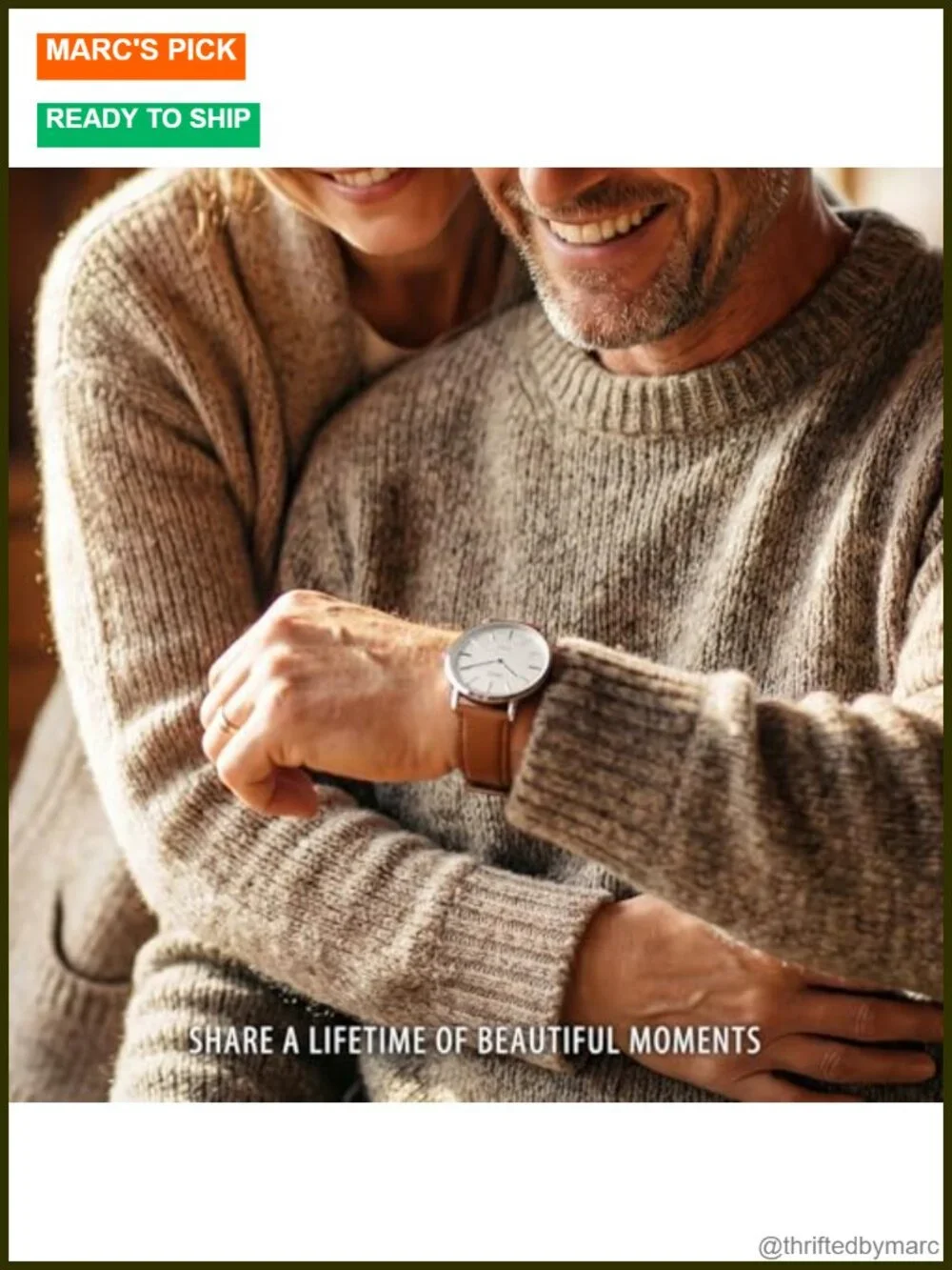 Ultra Thin Minimalist Dress Watch with Leather Band Japanese Quartz